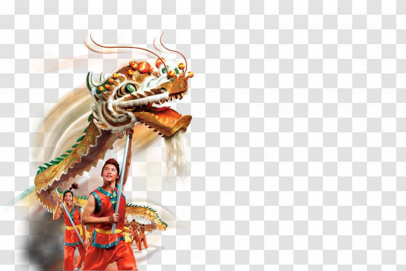 Dragon Dance Lion Chinese New Year Transparent PNG