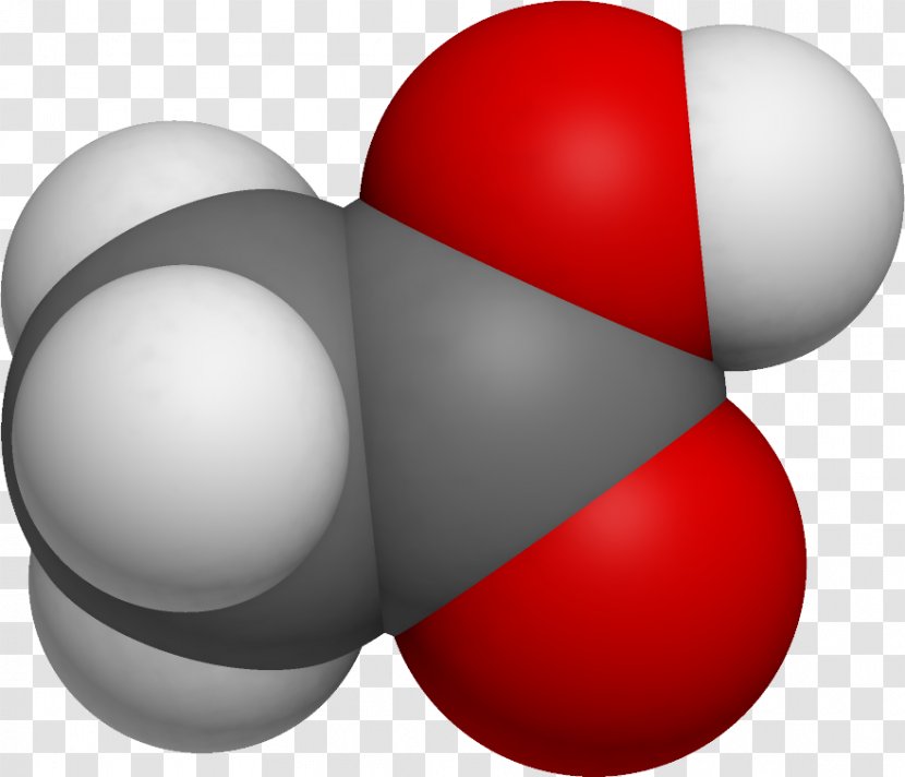Acetic Acid Formic Molecule Chemical Compound - Red Transparent PNG