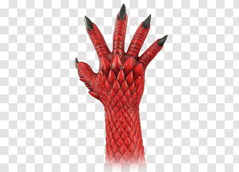 Belial Demon Glove Finger Devil - Red Transparent PNG