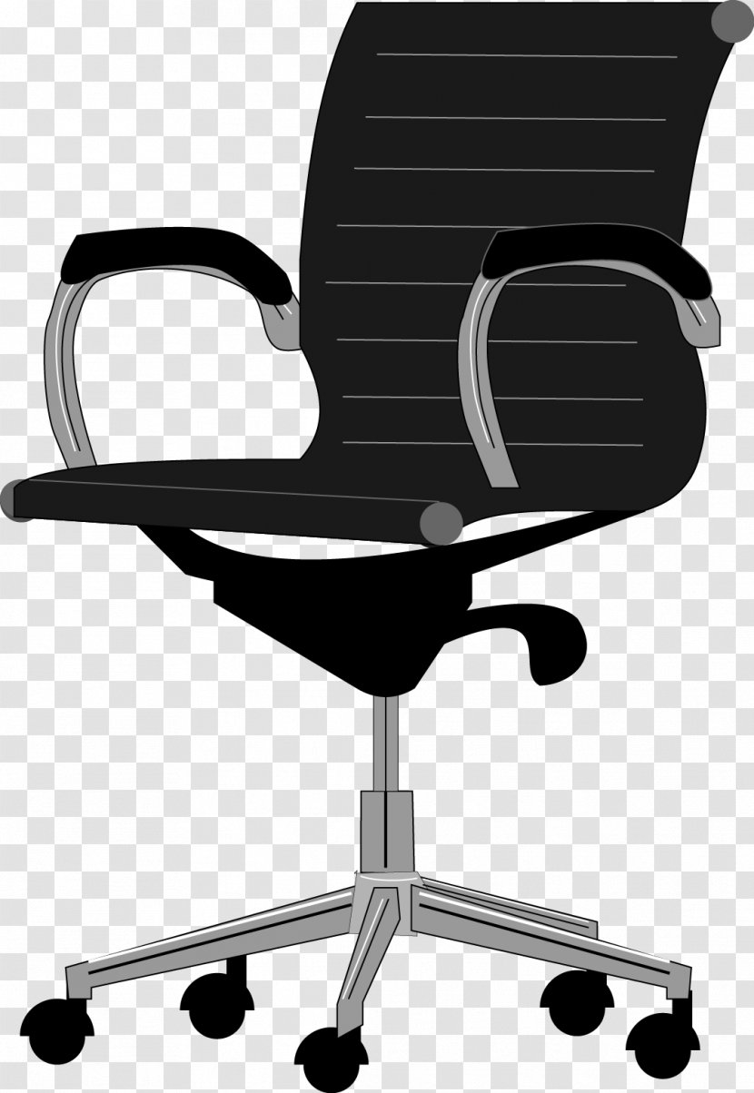 Office Chair Furniture Clip Art - Armrest - Vector Transparent PNG