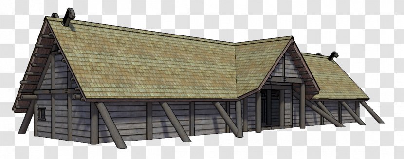 Longhouse Viking Age Art - Historical Reenactment - House Transparent PNG