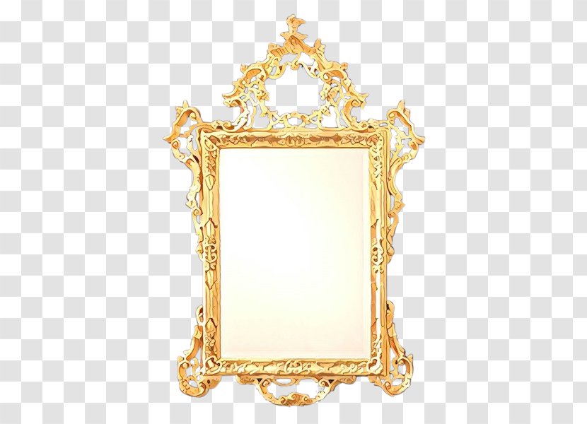 Picture Frames Rectangle - Cartoon - Interior Design Brass Transparent PNG