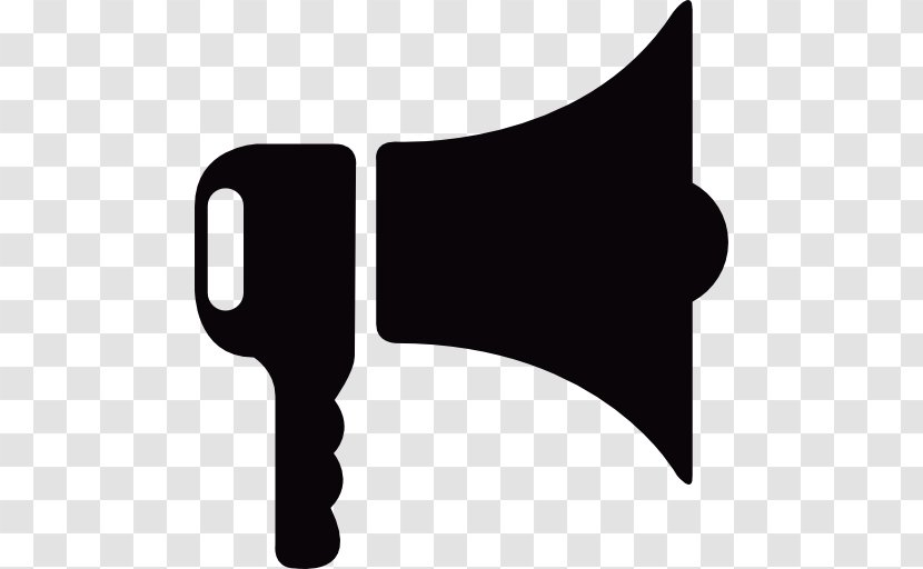 Microphone Megaphone - Black And White Transparent PNG
