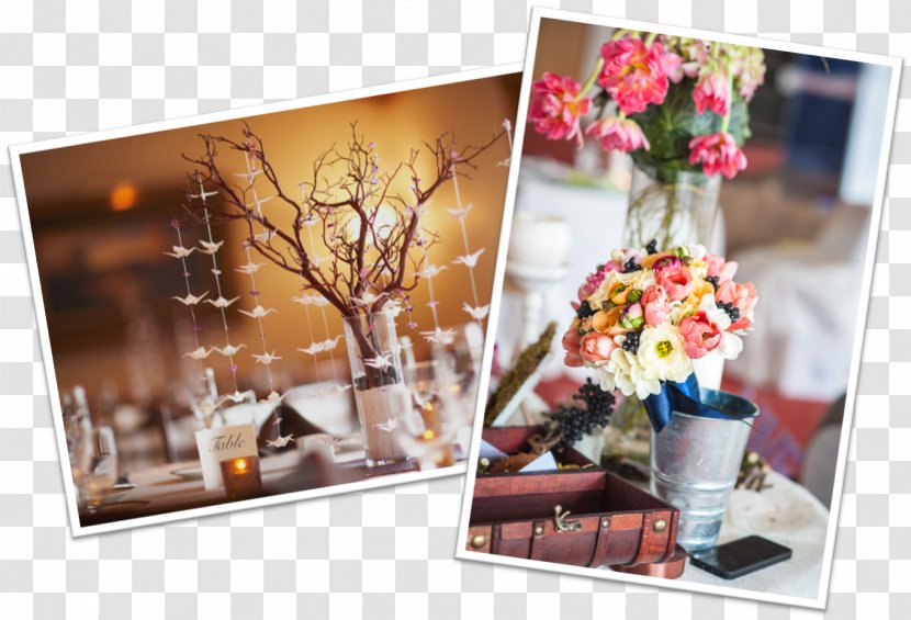Floral Design Table Centrepiece Wedding Christmas - Picture Frames Transparent PNG