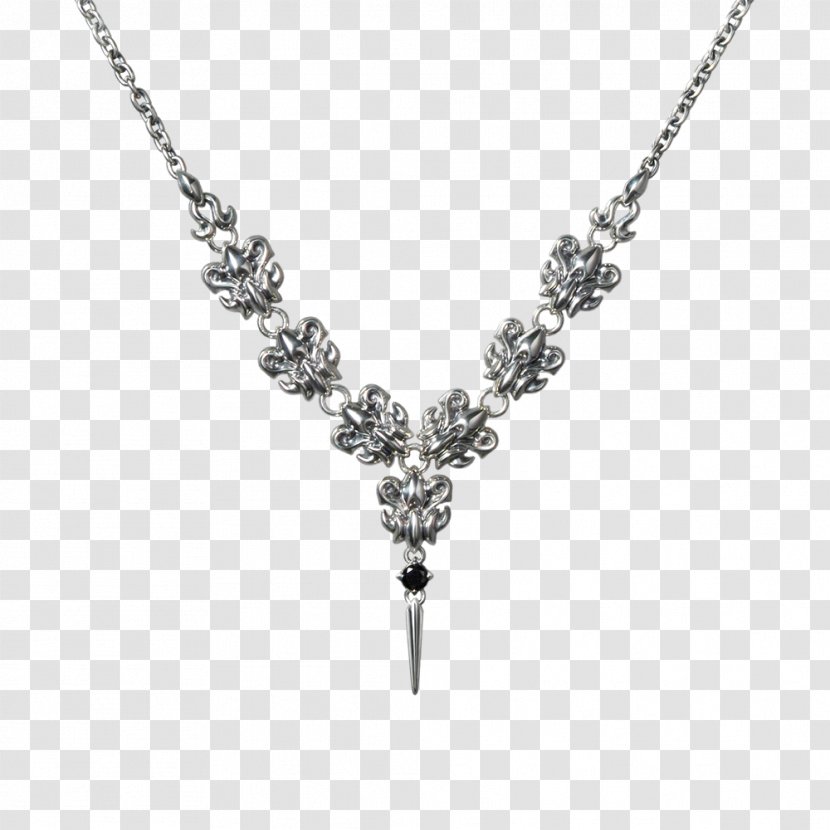 Necklace Charms & Pendants Body Jewellery Silver - Diamond Transparent PNG