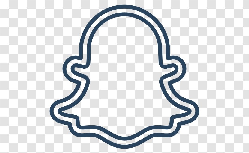 Snapchat Clip Art - Black And White Transparent PNG
