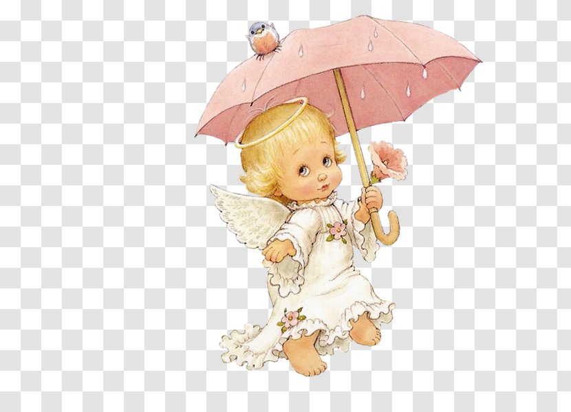 Angel Infant Cherub Child Clip Art - Doll - Umbrella Transparent PNG