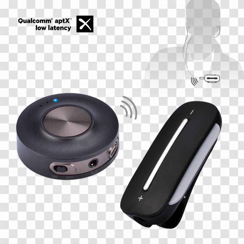 Audio Transmitters AptX Bluetooth Radio Receiver Headphones - Technology - Wireless Headset For Tv Transparent PNG
