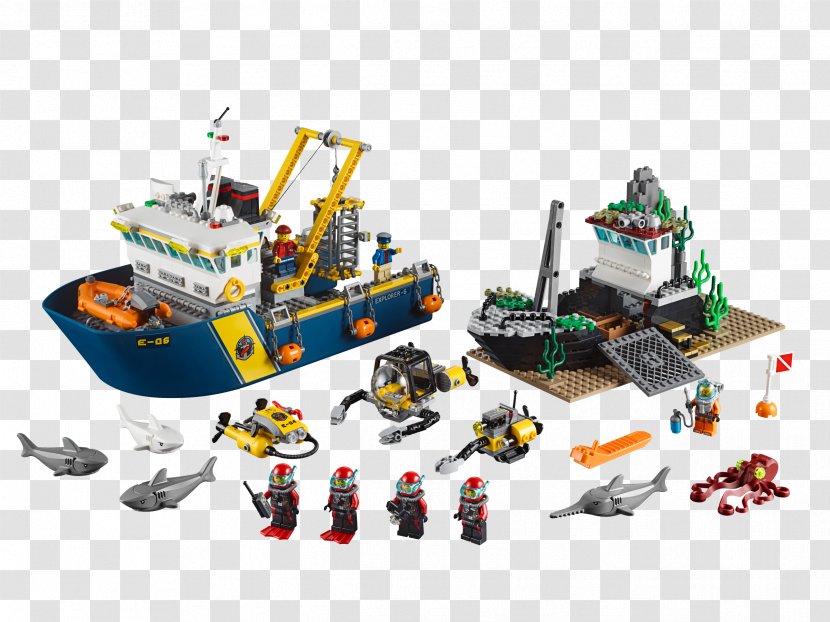 LEGO 60095 City Deep Sea Exploration Vessel Toy 60090 Scuba Scooter 60096 Operation Base - Room Copenhagen Lego Storage Brick 8 Transparent PNG