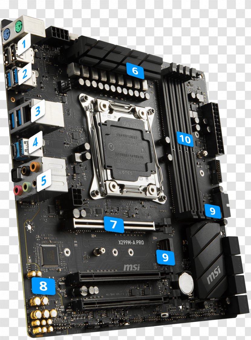 Motherboard Computer Cases & Housings Intel X299 LGA 2066 Socket AM4 - Microatx - Golden Stereo 3 Transparent PNG