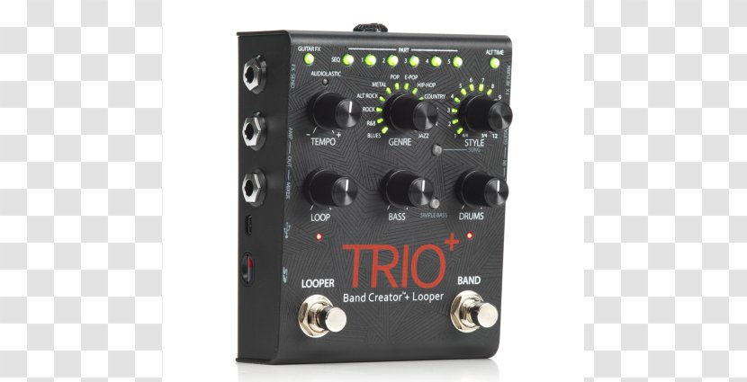 DigiTech TRIO Effects Processors & Pedals Loop - Frame - Electric Guitar Transparent PNG