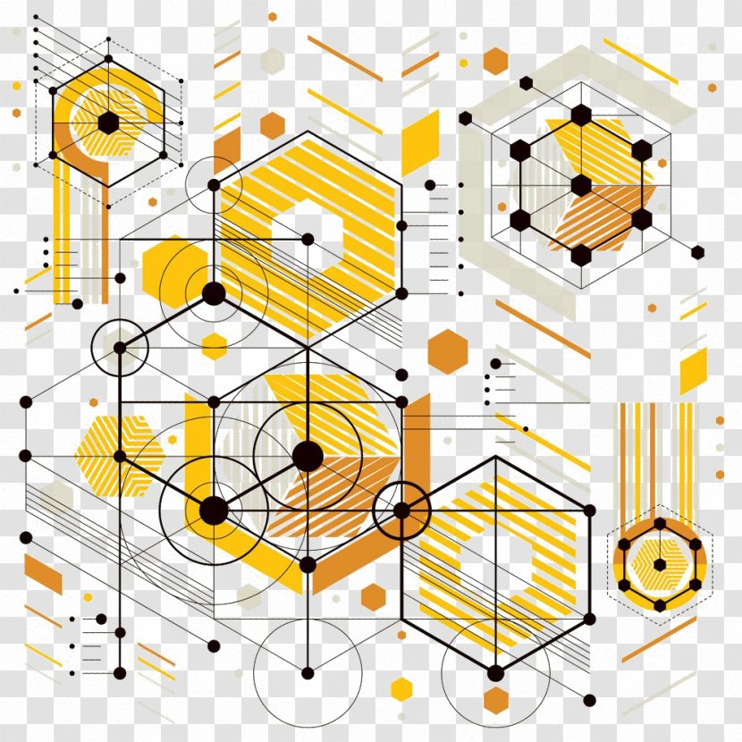 Mechanical Engineering Architectural Drawing - Industry - Orange Pattern Transparent PNG