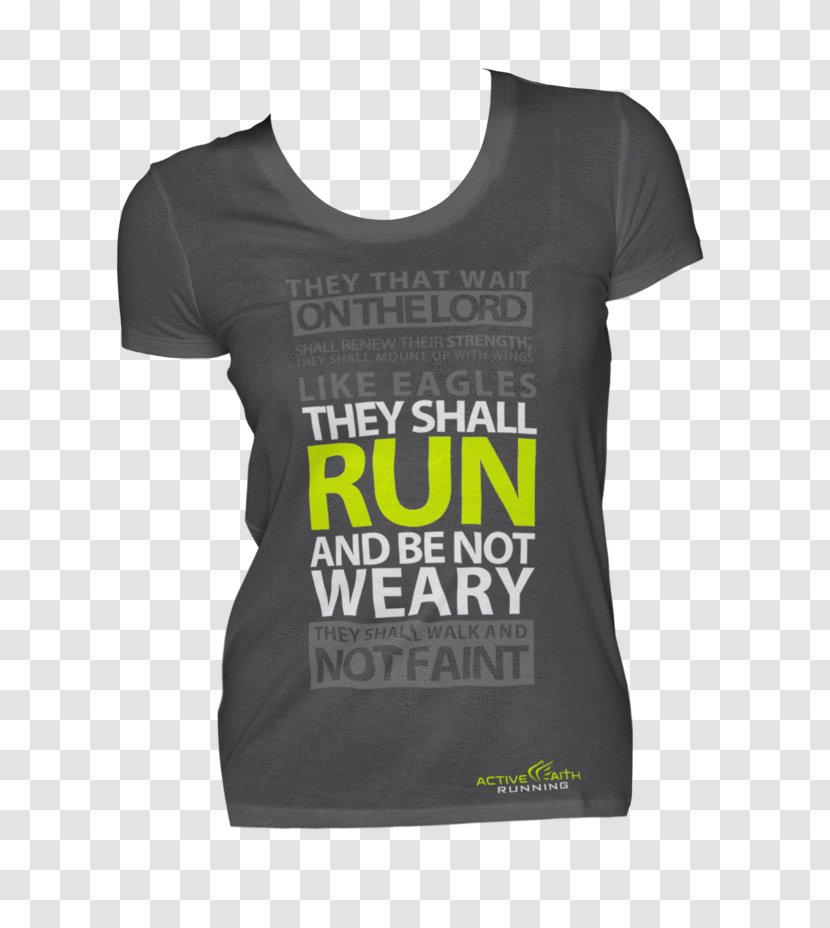 T-shirt Sleeve Font Outerwear Product - T Shirt - Female Running Transparent PNG