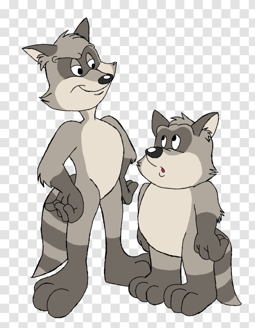 Cat Abbott And Costello Art Raccoon - Like Mammal Transparent PNG