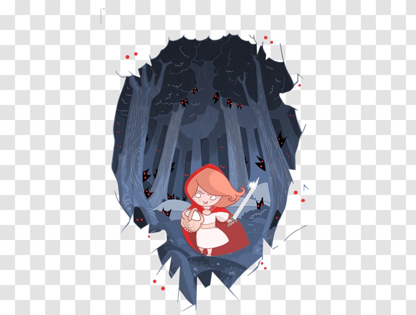Little Red Riding Hood T-shirt Big Bad Wolf Artist Film - Dark Transparent PNG