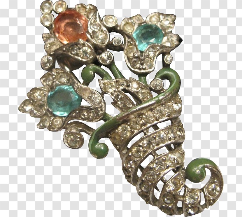 Emerald Body Jewellery Brooch Diamond Transparent PNG