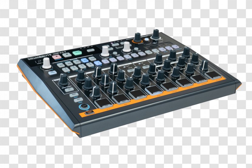 Drum Machine Arturia DrumBrute Impact Sound Synthesizers Electronic Musical Instruments - Frame Transparent PNG