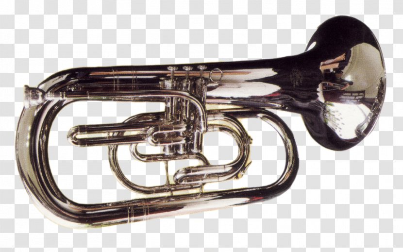 Brass Instruments Musical Marching Band Euphonium Trumpet - Flower - Trombone Transparent PNG