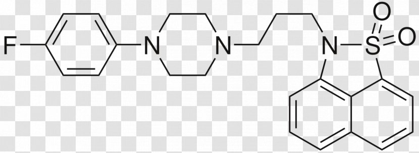5-HT2A Receptor Antagonist Flibanserin Dopamine D4 - Black - Serotonin Transparent PNG