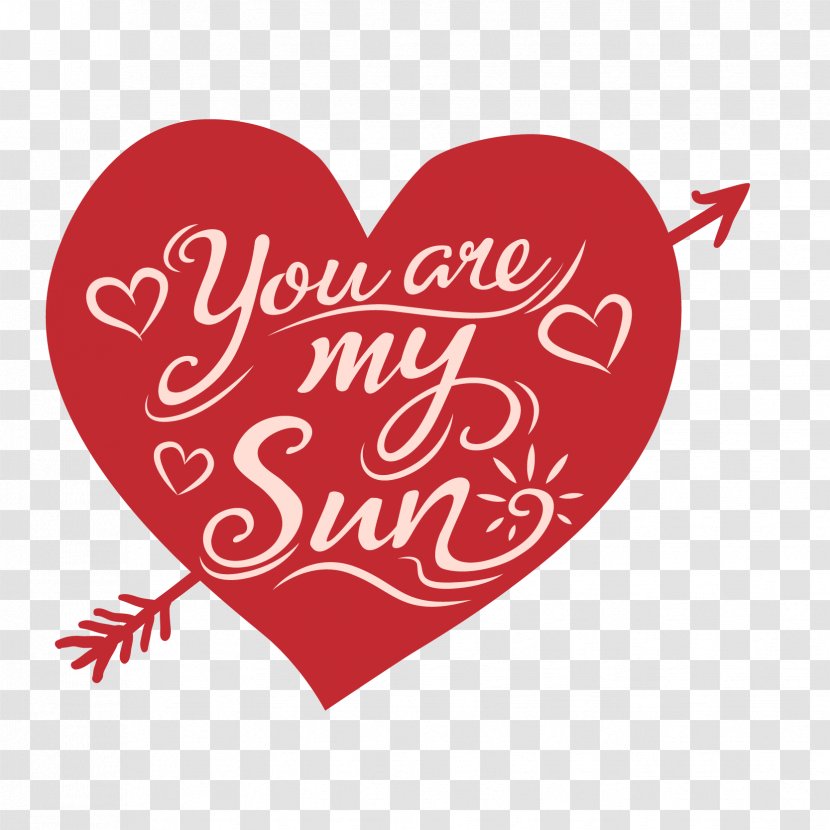 You Are My Sun WordArt Vector - Watercolor - Silhouette Transparent PNG