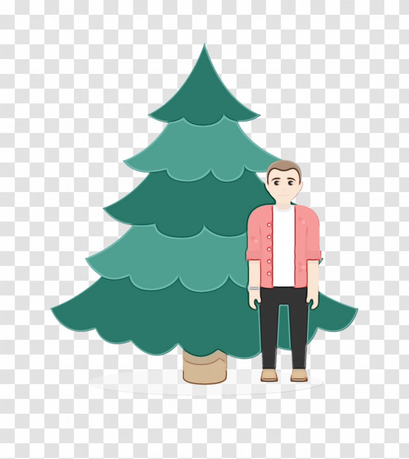 Christmas Tree - Paint - Pine Family Fir Transparent PNG