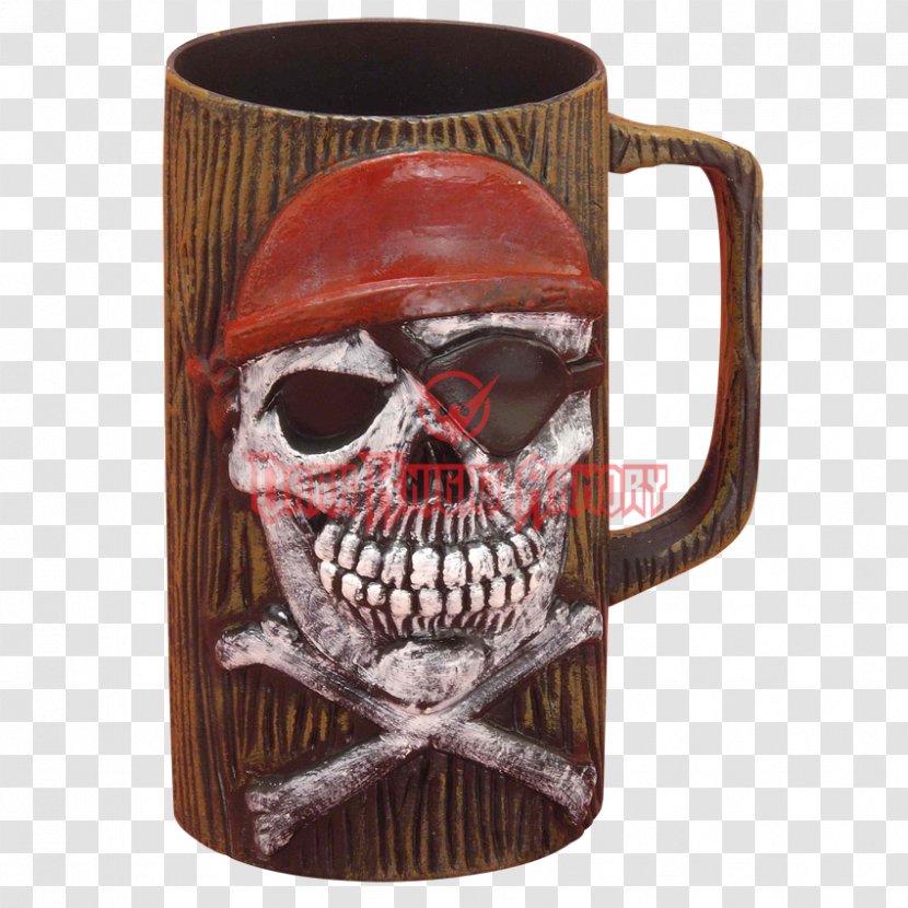 Mug Pirate Cup Beer Glasses Drink - Bone Transparent PNG