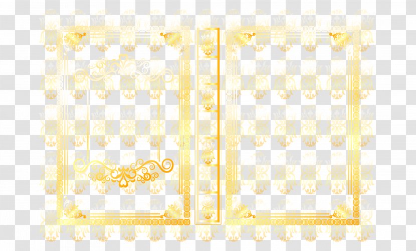 Yellow Pattern - Book Frame Transparent PNG