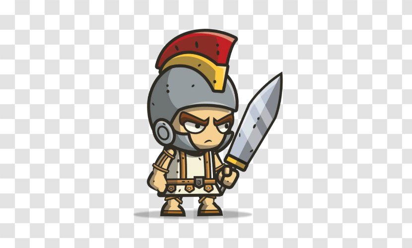 Middle Ages Chibiusa Knight Animation - Heart - Roman Soldier Transparent PNG