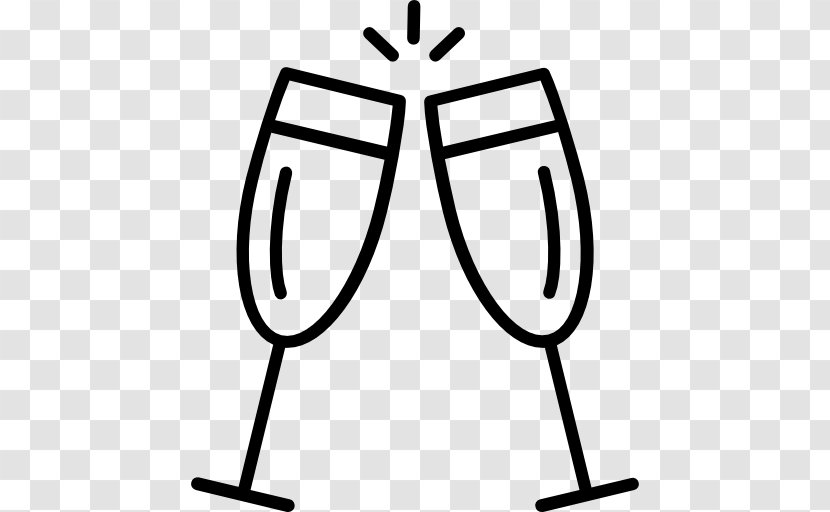 Champagne Glass Sparkling Wine - Party - Cheers Icon Transparent PNG