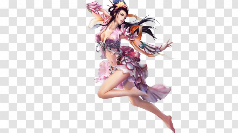 Fantasy Character Woman Video Game Art - Watercolor Transparent PNG