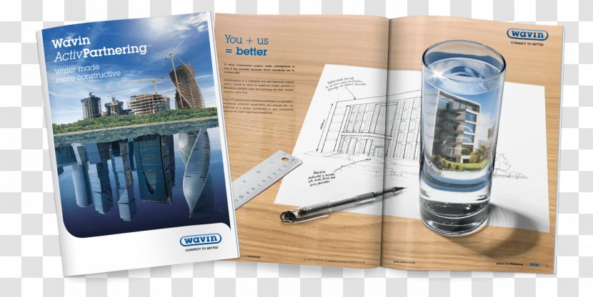 Advertising Brand Brochure - Architecture - Mockup Transparent PNG