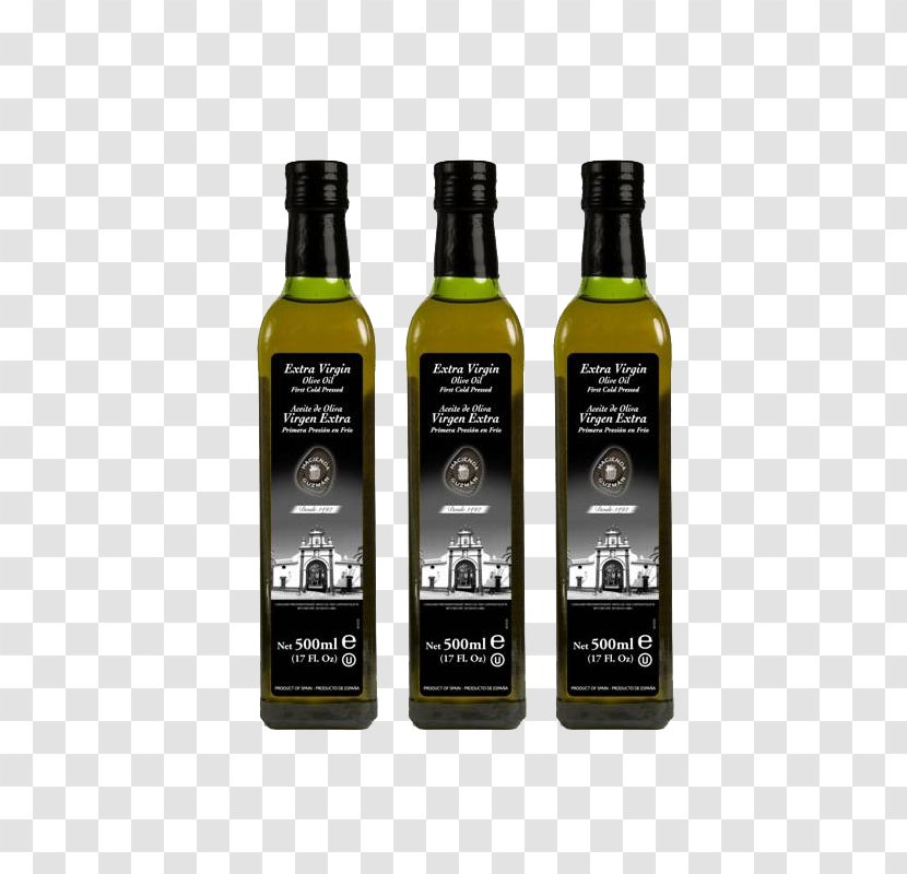 Bottle Glass Olive Oil Vegetable - Promotion - Three Bottles Of Transparent PNG