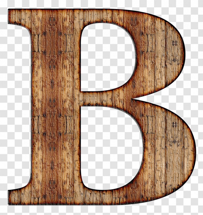 Letter Case Alphabet - B - Wood Transparent PNG