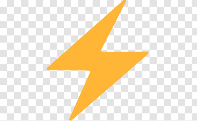 Advanced Energy Economy Emoji High Voltage Electric Potential Difference Symbol - Orange Transparent PNG