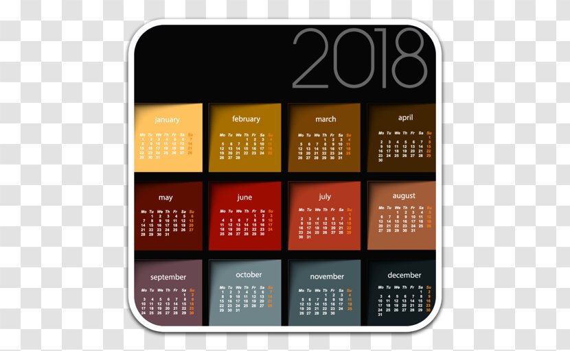 Calendar 0 Template - Design Transparent PNG