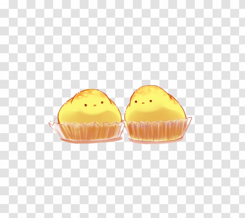 Petit Four Yellow - Chick Cupcakes Transparent PNG