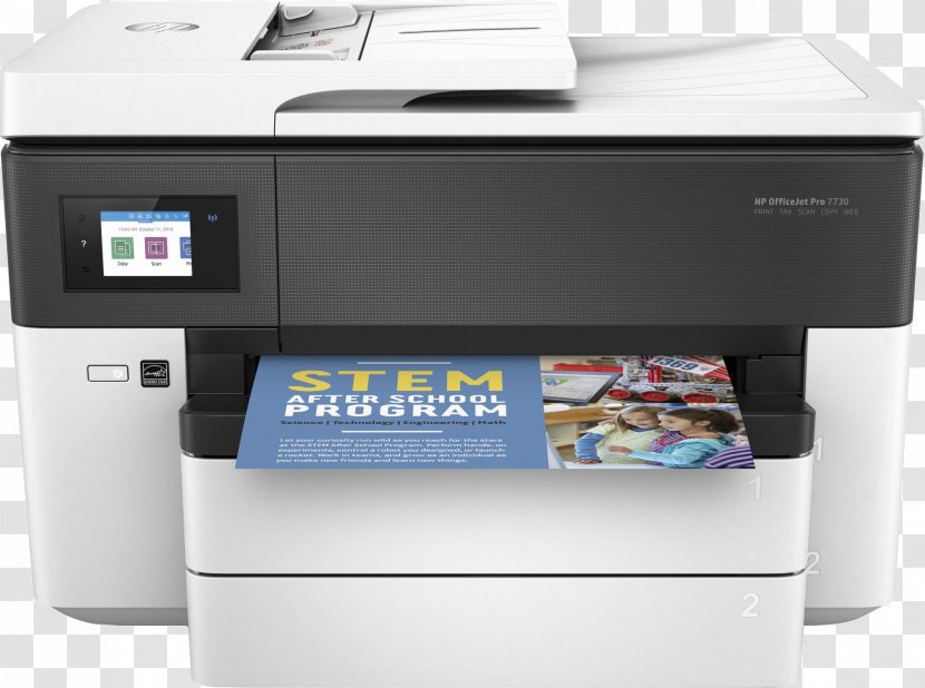 Hewlett-Packard HP Officejet Pro 7730 Multi-function Printer - Driver - Hewlett-packard Transparent PNG
