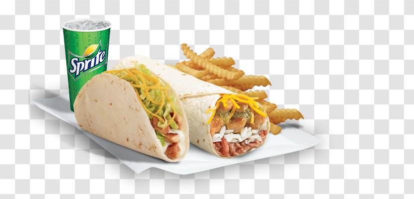 French Fries Taco Gyro Take-out Burrito - Food Combo Transparent PNG