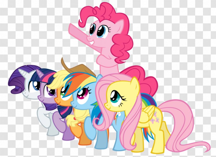 Twilight Sparkle Rainbow Dash Derpy Hooves My Little Pony - Cartoon - Six Transparent PNG