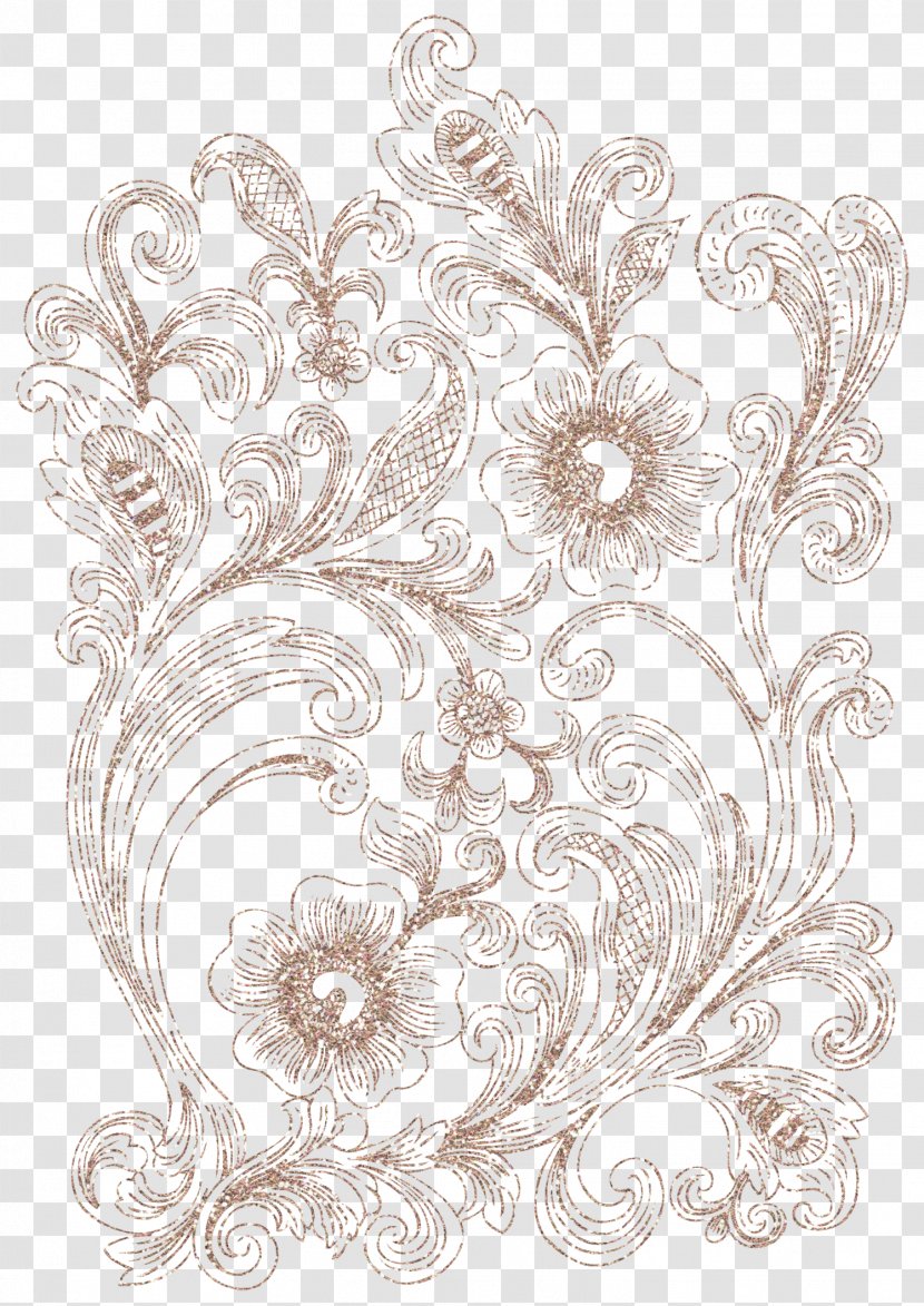 Flower Drawing Ornament - Lace Transparent PNG