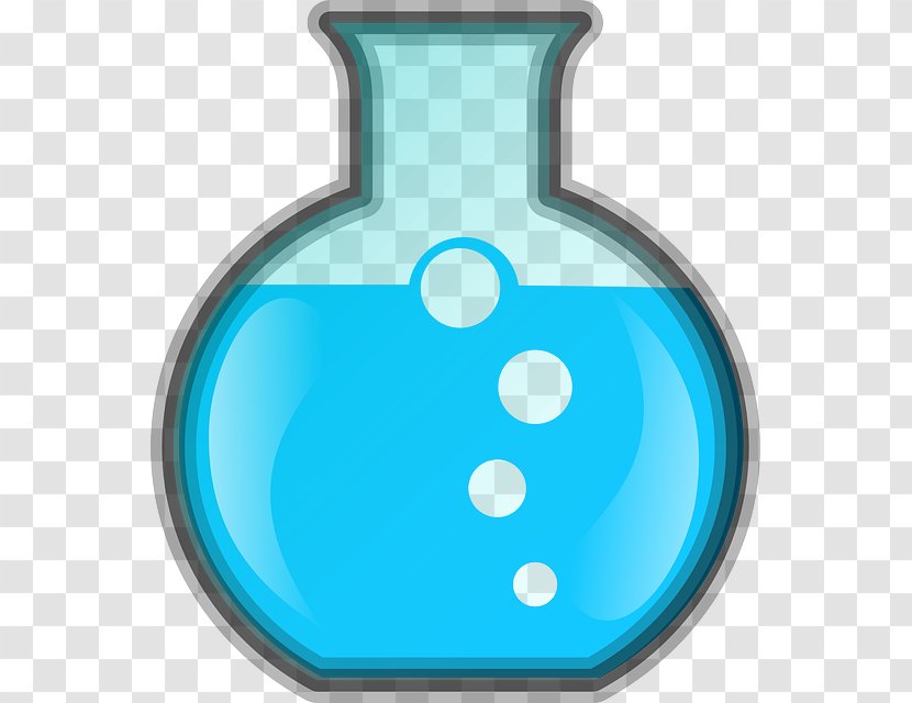 Laboratory Flasks Erlenmeyer Flask Beaker Clip Art - Bubble - Bottom Slowly Rising Bubbles Transparent PNG