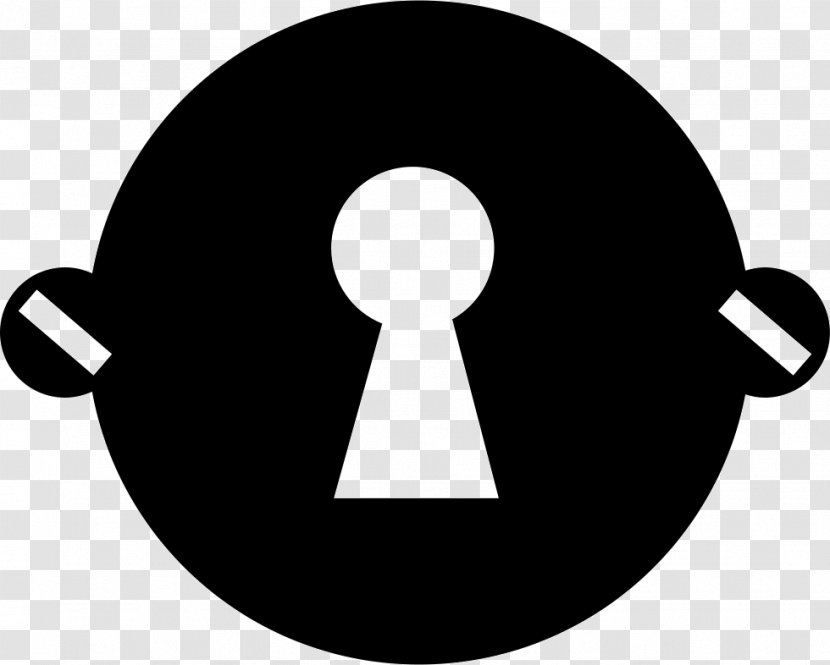 Keyhole Circle Lock Disk - Both Side Transparent PNG