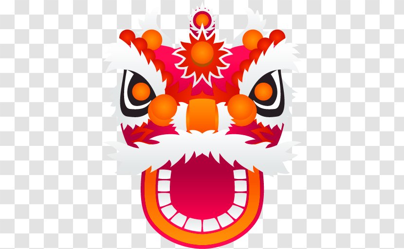 Chinese New Year Icon - Red Envelope - Wind Lion Dance Decoration Pattern Transparent PNG