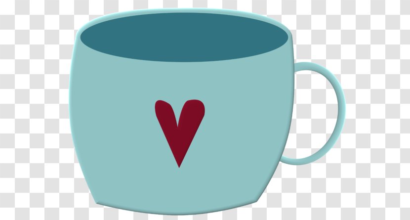 Coffee Cup Mug - Heart - A Transparent PNG