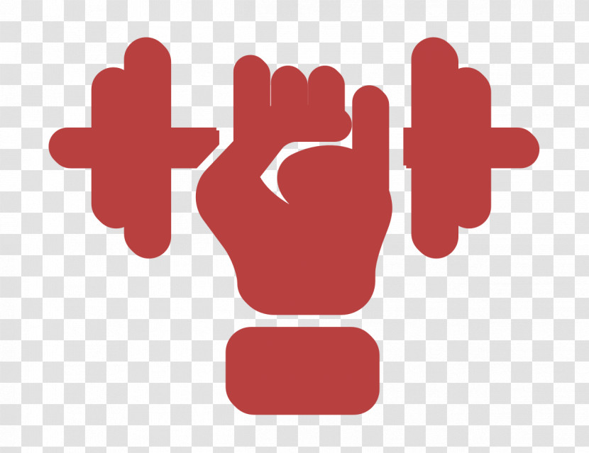 Gym Icon Hand With A Dumbbell Icon Lodgicons Icon Transparent PNG