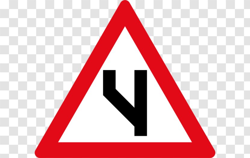 Traffic Sign Warning Road Safety One-way - Area - Winding Curve Transparent PNG