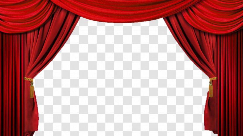 Theater Drapes And Stage Curtains Window Drapery - Curtain - Movie Theatre Transparent PNG