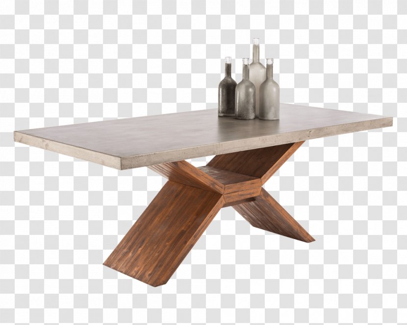 Table Dining Room Furniture Wood Concrete - Sunpan Modern Home Vixen - Fire Pit Rectangular Transparent PNG