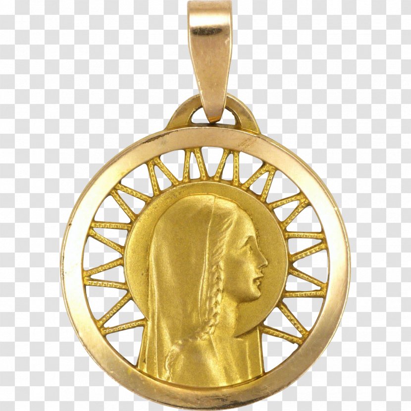 Gold Medal Locket Charms & Pendants Transparent PNG