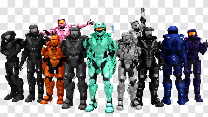 Film Television Rooster Teeth Red Vs. Blue Season 10 - Action Figure Transparent PNG